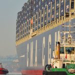 World’s biggest cargo ship docks in Hamburg