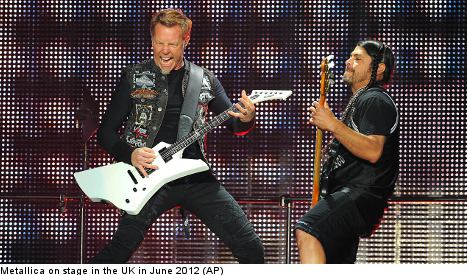 Spotify 'gets louder' with rockers Metallica