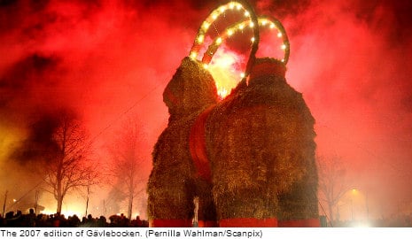 Arsonists hot on the hooves of Gävle goat