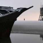 Centuries-old shipwrecks emerge from sandbank