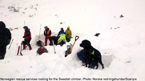 Swedish climber killed by avalanche in Norway