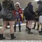 Swedes brace the chill in ‘no pants’ subway ride
