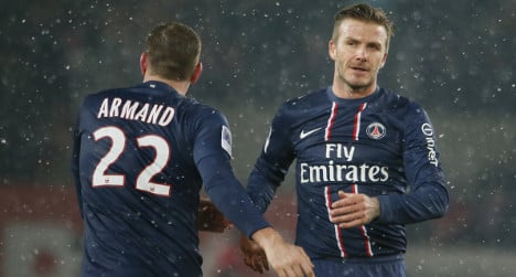 Beckham set for first start for PSG in cup