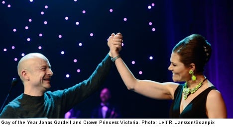 Princess steals the show at Sweden’s gay gala