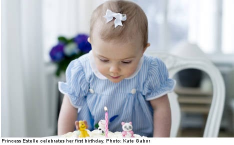 Royal first birthday for Princess Estelle