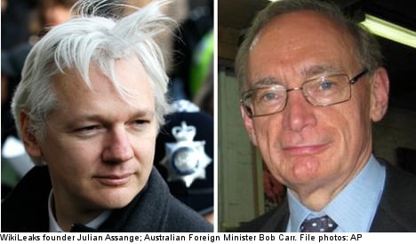 Assange Swedish fears 'sheer fantasy': Australia