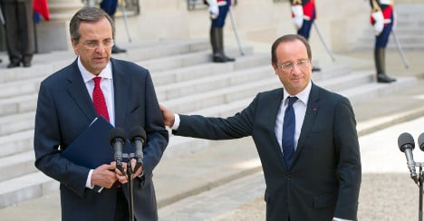 Hollande visits Greece in show of solidarity