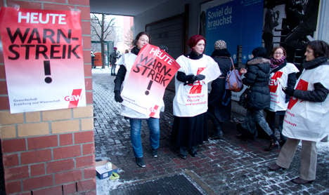 Berlin teachers start public sector strike
