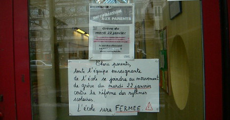 French teachers strike to defend four-day week
