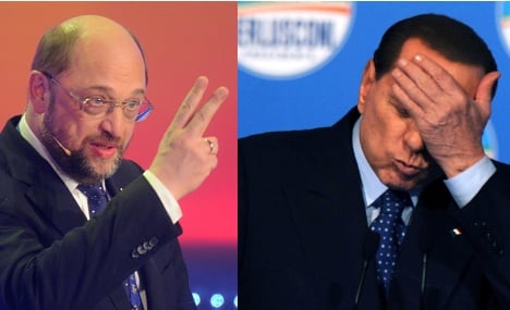 EU Parliament chief warns Italy off Berlusconi