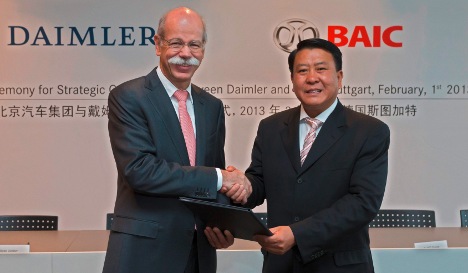 Daimler to take stake in China's BAIC Motor