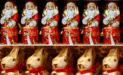 Easter Bunny smashes chocolate Santa record