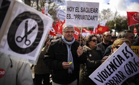 Workers stage demos in 60 Spanish cities