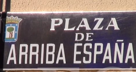 'Spain must drop fascist street names'