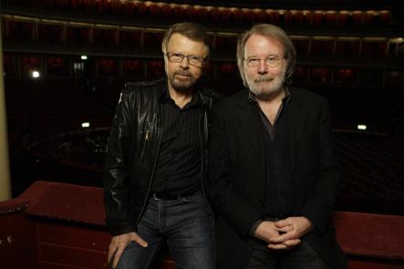 Ulvaeus and Andersson just before a dress rehearsal of their musical "Kristina" in LondonPhoto: Joel Ryan/Scanpix