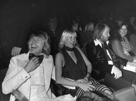 ABBA - the movie<br>By 1977, three years after they won the Eurovision Song Contest, "ABBA - the movie" premiered in Stockholm. The whole band attended.Photo: Kent Östlund/Scanpix