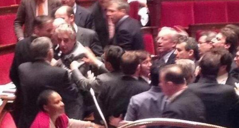 French MPs 'trade blows' over gay marriage