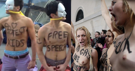 Meet Hommen: France's latest topless activists