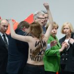 Topless protests disrupt Putin visit to Hannover