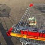 Biscuit bully uses shopping cart as weapon