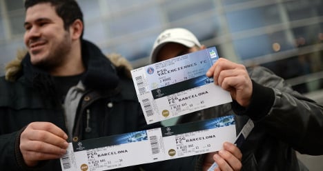PSG-Barca tickets on sale for €1,400