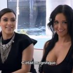 Nabilla (she's the one on the right) meets her idol Kim Kardashian on the set of "Angels of Reality TV 5" in Florida.Photo: Telestar/Youtube