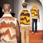 Models display a variation of Missoni's trademark zigzag stipes as part of the fashion label's Fall-Winter 2013-2014 Menswear collection in January 2013 during the Men's fashion week in Milan.Photo: Tiziana Fabi/AFP