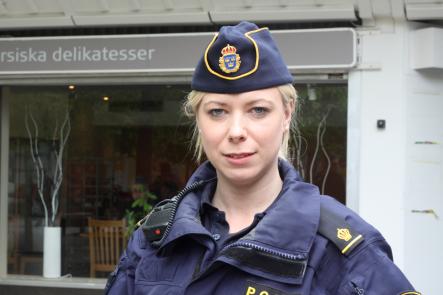 "The people who live here don't deserve this, the police don't deserve it," Ann-Christine Kleist of the Västerort Police said.Photo: Sanna Håkansson