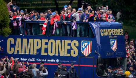 Victorious Atletico fans party in Madrid