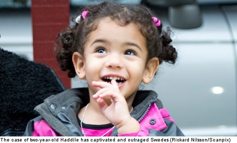 Toddler Haddile granted residency in Sweden