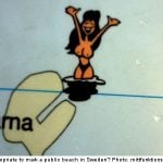 Topless woman to be lifted from Swedish map