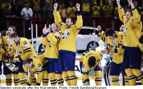 Sweden win ice hockey world champs at home