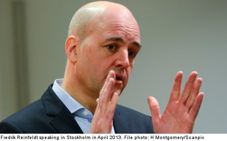 Russia 'lacks capacity' to attack Sweden: Reinfeldt