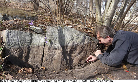 'Missing' rune stone turns up near Stockholm