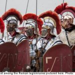 Mural depicting mayor as Roman soldier unveiled