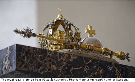 Royal regalia heist shocks Swedish church