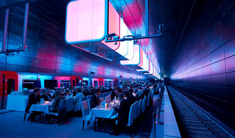 Hamburg’s technicolour train stop wins prize