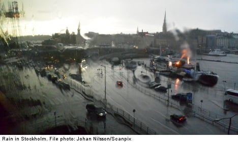 Sweden warned of floods as rain buckets down