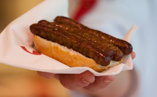 Back down to Bavaria, and had Kennedy been in Nuremberg, he could have assured his audience, "Ich bin ein Nürnberger" - I'm a tasty little sausage. Yum!Photo: DPA