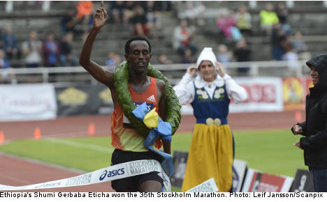 Swede and Ethiopian win Stockholm Marathon