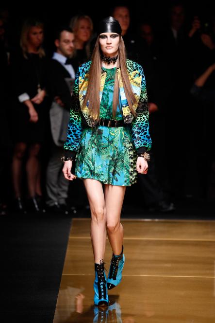 Versace for H&M, 2011<br>This collection was not exactly my cup of char but kudos to Dontella for always giving it some. Animal print, tropical colours, leather and bling. The collection sold-out worldwide faster than you could say, "What? No beige?".Photo: H&M