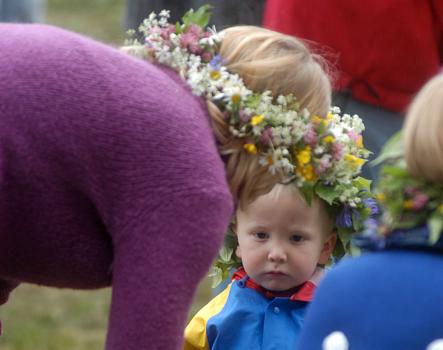 The Flowers In Your Hair<br>The flower wreath, yes it's mandatory, whether you like it or not, regardless of age, gender, provenance, religious affiliation, sexual orientation or height. Flowers in your hair (even if you're bald), non-negotiable.Photo: Hasse Holmberg/Scanpix