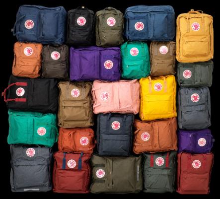 1. Grab a bag<br>Although they look like they'd just be for the kiddiwinks, Swedes of all ages love Fjällräven Kånkens. These cute little backpacks are also a massive hit in Japan and Korea apparently.Photo: Imacon Hasselblad/Fjällräven
