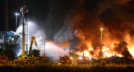 Fire at Malmö Recycling Station