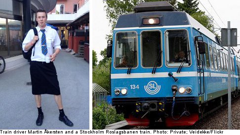 Skirts off for train driver men as shorts ban lifted