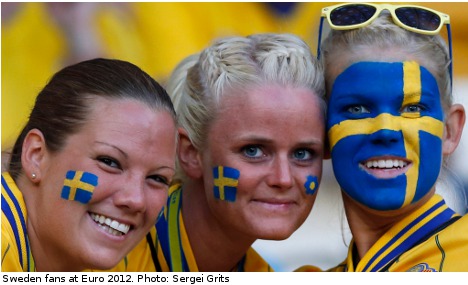 Kiev monument honours Sweden Euro 2012 fans