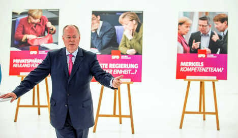 Opposition mocks Merkel in campaign posters