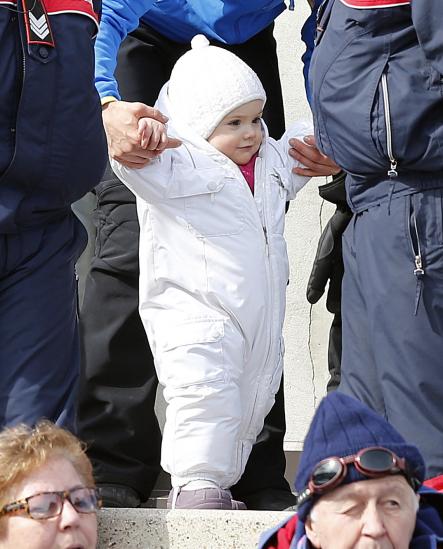 Princess Estelle at the Ski World Championships in Val di Fiemme in 2012.Photo: NTB Scanpix