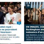 Royal baby fever grips… la France