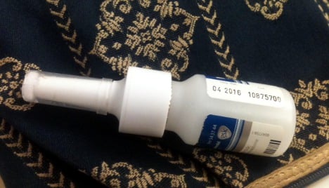Swedish doc gives nasal spray to cancer sufferer